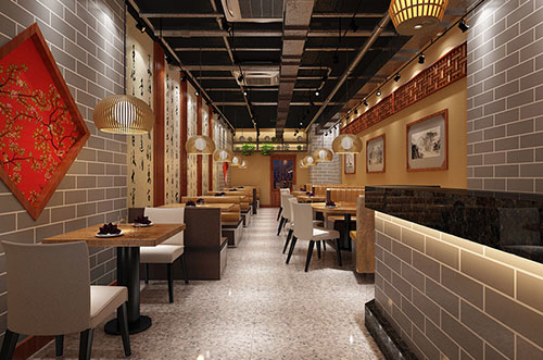 南靖传统中式餐厅餐馆装修设计效果图